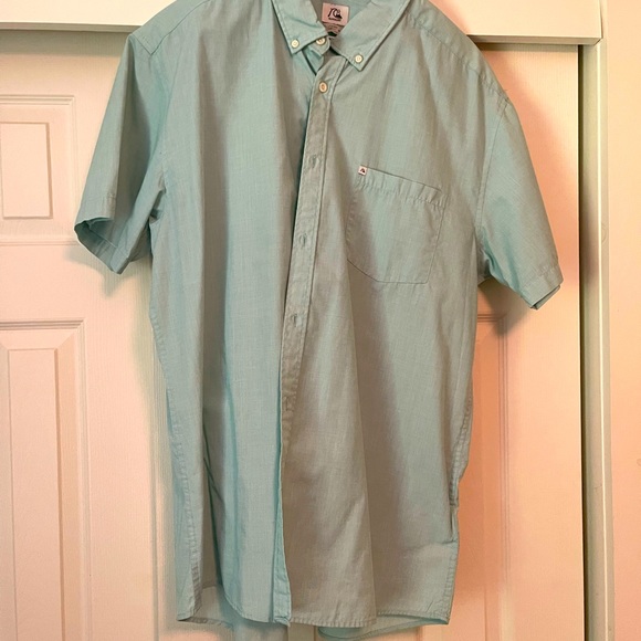 Men’s shirt sleeve button down green shirt great condition barely worn - Picture 5 of 5